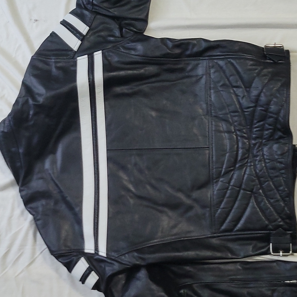 *New Motorcycle Buffalo Nappa jacket - Picture 4 of 4